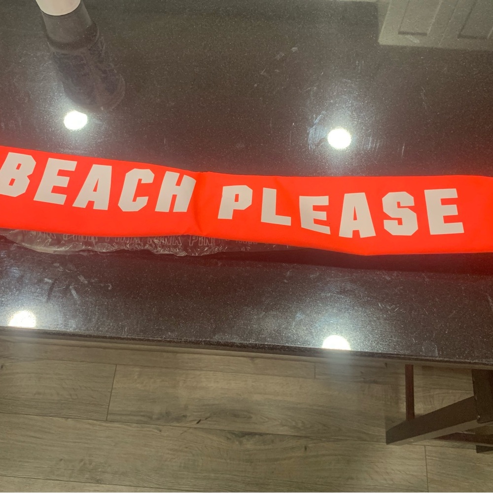 PINK Victoria's Secret pink orange Beach Bag cooler